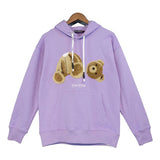Palm Angle Hoodie Palm Angels Broken Bear Embroidered Hoodie Loose