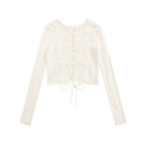 Women Sweater Girls' Loose Short Knitted Top
