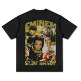 Detroit Eminem T Shirt Crew Neck Heavy Retro Old T Shirt