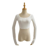 Women T-Shirt Long Sleeve T-shirt Summer Women's Fashion Casual round Neck
