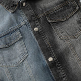 Men Denim Jacket Men's Washed Do the Old Cowboy