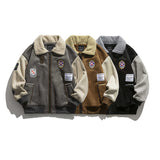 Unisex Sweater Winter Lamb Wool Cotton-Padded Jacket