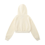 Women Hoodie Cropped Hoodie Girls Spring and Autumn Loose Cardigan Coat