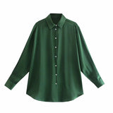 Women's T-Shirt Autumn Printed Draped Shirt for Women