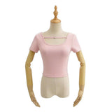 Women T-Shirt Short-Sleeved T-shirt Women's Summer Slim-Fit Crop-Top