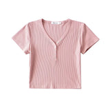Women T-Shirt Short Sleeve T-shirt Slim Fit Slimming Top