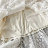 Women Skirt Mid-Length Mesh Dress