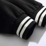 Varsity Jacket Vintage Spring Solid Color Embroidery Loose