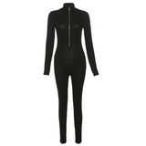 Women Jumpsuit Fall Women's Clothing Long Sleeve Fitness Jumpsuit