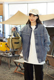 Unisex Jacket Autumn Denim Baseball Jacket Coat Women's Clothing
