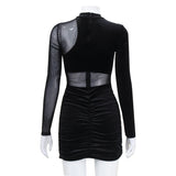 Women Desses Autumn Stitching Sheath Skirt Dress Women