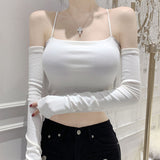 Women Long Sleeve Shirt Women's Short Top