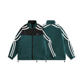 Unisex Jacket Autumn Green and Black Ribbon Jacket
