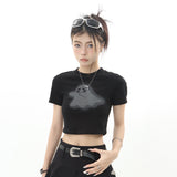 Women T-shirt Short-Sleeved T-shirt Women's Summer Casual O-neck Short