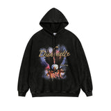 Men Long Sleeve Shirt Vintage Hiphop Printed Hoodie Men's and Women's Loose All-Match Hoodie
