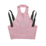 Women's Vest Printed Knitted Vest Women's Short Camisole