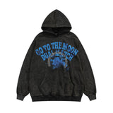Men Hoodie Hooded Sweater Pullover Men's Washed and Worn Hoodie Spring and Autumn