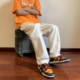 Men Sweatpants Draping Pants Men's Summer Straight Casual Pants Design Sense