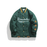 Varsity Jacket Vintage Baseball Uniform Cotton Clothes Cotton-Padded Jacket