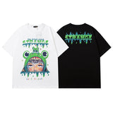 Men T Shirt Printed Short-Sleeved T-shirt Men and Women Casual Couple