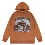 Men Hoodie Washed and Worn Hooded Sweater Loose Ins Autumn and Winter Clothing