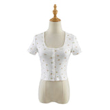 Women T-Shirt Summer Knitted Bottoming Shirt