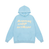 Men Hoodie Vintage Long Sleeve Loose Hooded Pullover Top Spring and Autumn