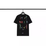 Men T-shirts 2024 Summer Color FOTI Character Print, Short Sleeve Loose T-Shirt