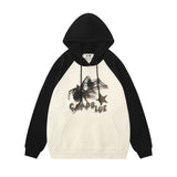 Men Hoodie Printed Hoodie Loose Animal Stitching Sports