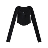 Women T-Shirt Long Sleeve T-shirt Summer Women's Fashion Casual round Neck