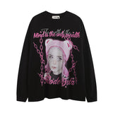 Men Long Sleeve Shirt Personalized Printed Long Sleeve T-shirt for Men and Women Versatile Bottoming Top Autumn and Winter