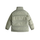 Unisex Sweater Winter Contrast Color Neckline Cotton Jacket