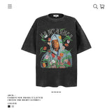 American vintage street T-shirt men's loose top