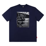 Men T Shirt Fashion Brand Street Printing round Neck Loose Short Sleeves T-shirt Men and Women