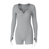 Women Jumpsuit Spring Fashion Slim Finger Stall Jumpsuit