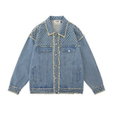 Men Denim Jacket Men's Loose All-Match Wash Denim Clothes Jacket