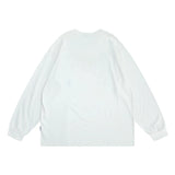 Men Hoodie Letter Print Towel Embroidery round Neck Sweater Men's Loose