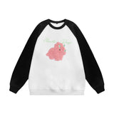 Men Hoodie Autumn and Winter round Neck Sweater Men's Flocking Embroidery Pullover