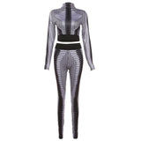 Women Co-Ord Set Fall Winter Fashion Printed Slim T-shirt Casual Pants