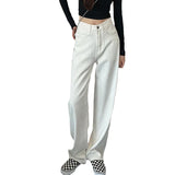 Palazzo Pants Straight Jeans Women's Spring/Summer High Waist Loose Drooping