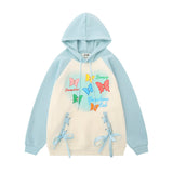 Women Hoodie Hooded Sweater Loose Women's Autumn Color Matching