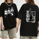 Funny Satoru Gojo Jujutsu Kaisen Tshirt Summer Men Oversized