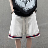 Men Sweatpants Men Summer Hong Kong Style Loose Outer Wear Wide Leg Straight