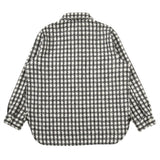 Men Long Sleeved T Shirt Plaid Long Sleeve Lapel Shirt Men's Loose Casual Shirt Coat Fashion
