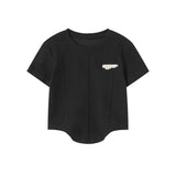 Women T-shirt Short Sleeve T-shirt Summer Girls' O-neck Short Top