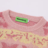 Women Sweater Short Sweater Autumn Crew Neck Long Sleeve