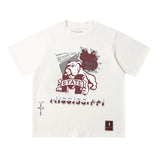 Travis Scott T-Shirt TRAVIS SCOTT CACTUS JACK Embroidery Crew Neck Short Sleeve T