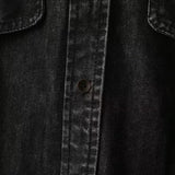 Women T-Shirt Loose Mid-Length Boyfriend Style Denim Shirt for Women