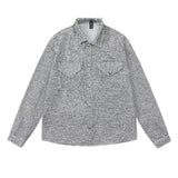 Men Long Sleeve T Shirt Shirt Coat Men's Spring and Autumn Loose Leisure All-Matching Long Sleeve Shirt
