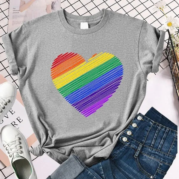 Women's Independence Day T Shirt round Neck Short Sleeve T-shirt